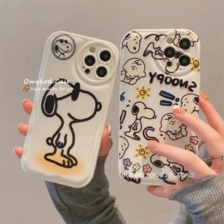 🌈Ready Stock 🏆Compatible For Samsung S21 S20 FE S22 S21 S20 A54 4G Note 20 Plus M23 M33 M52 M53 Air cushion anti -fall Cute Snoopy Cover after lens protection Case