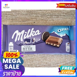 ขนม Milka Alpen Milk Chocolate Oreo 100g Milka Alpen Milk Chocolate Oreo 100g. Good price.บิสกิต, คุ้กกี้, เวเ