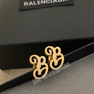 NS.EARRINGS | NS664 - WOMENS TYPO B EARRINGS IN ANTIQUE GOLD