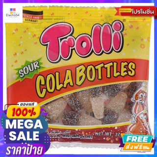 TROLLI ทรอลลี่ วุ้นเจลาตินสำเร็จรูป ซาวร์โคล่า 36 กรัม Trolley Sour Cola Instant Gelatin Agar 36 g.พุดดิ้ง, เยลลี่, &amp; มา