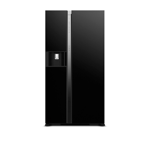 GlobalHouse HITACHI ตู้เย็น Side by side 20.2 คิว RSX600GPTH0 GBK สีกระจกดำ สินค้าของแท้คุณภาพดี
