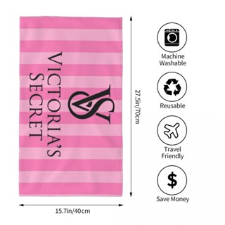 Victorias Secret (3) ผ้าขนหนู ทรงสี่เหลี่ยม ขนาด 70x40 ซม. สําหรับเล่นกีฬา โยคะ วิ่ง ฟิตเนส กลางแจ้ง