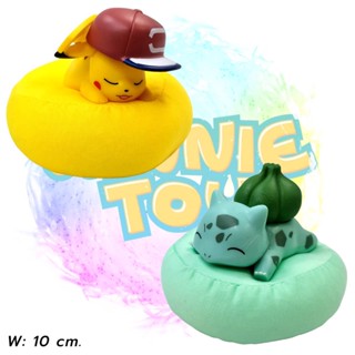 โมเดล โปเกม่อน นอนบนเบาะ 6 แบบ W: 10 cm. winnietoys
