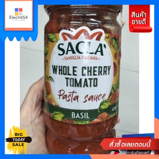 Sacla Whole Cherry Tomato Pasta Sauce ซอสพาสต้า 420g. Sacla Whole Cherry Tomat