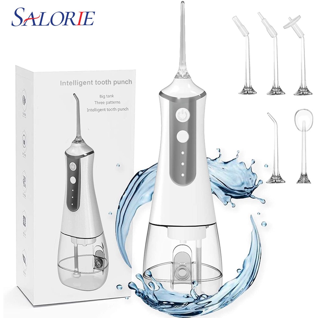 ไหมขัดฟัน แบบพกพา ชาร์จ USB 5 หัว 350 มล. | Shopee Thailand