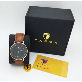 นาฬิกา TARGA MENS TA017614 QUARTZ BLACK DIAL ROSE GOLD CASE พร้อมกล่อง (ใหม่)