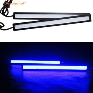 Amonghot&gt; ไฟตัดหมอก COB LED DRL DC 12V 17 ซม. กันน้ํา สีฟ้า สําหรับรถยนต์
 ใหม่