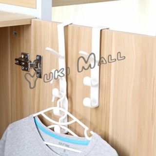 Yuki ที่แขวนประตู ตะขอแขวนประตู 5 ขอ ที่แขวนของเกี่ยวประตู ส่งคละสี Back Door Multipurpose Hanger