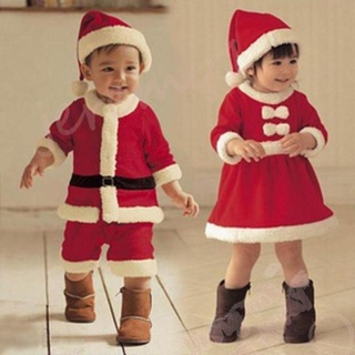 JEREMY1 Santa Claus Costume Creative Cool Costumes Outfit Party Cloth Accessories Red Dress Set For Stage Performance With Hat