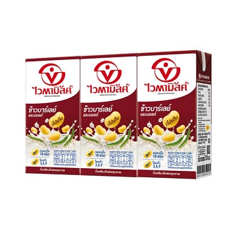 ไวตามิลค์ UHT สูตรข้าวบาร์เล่ย์ 300 มล.(แพ็ค3)