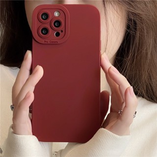 เคสโทรศัพท์มือถือ ซิลิโคน กันกระแทก สีมาการอง สีชมพู สําหรับ iPhone 11 PRO MAX 12 13 MINI 12 13 PRO MAX