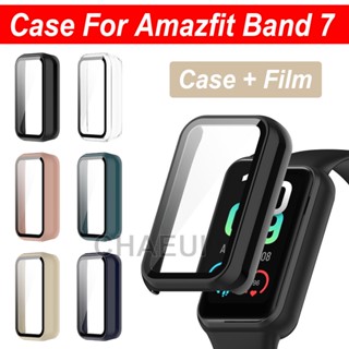 เคสป้องกันหน้าจอ PC พร้อมฟิล์มกันรอย แบบเต็มจอ สําหรับ Amazfit Band 7