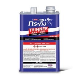 ทินเนอร์เบเยอร์ AAA 3A แบนด์กระทิง 1GL BULL Thinner AAA ทินเนอร์เกรดพรีเมียม ใช้สำหรับเจือจางผลิตภัณฑ์สีน้ำมัน สีงานไม้