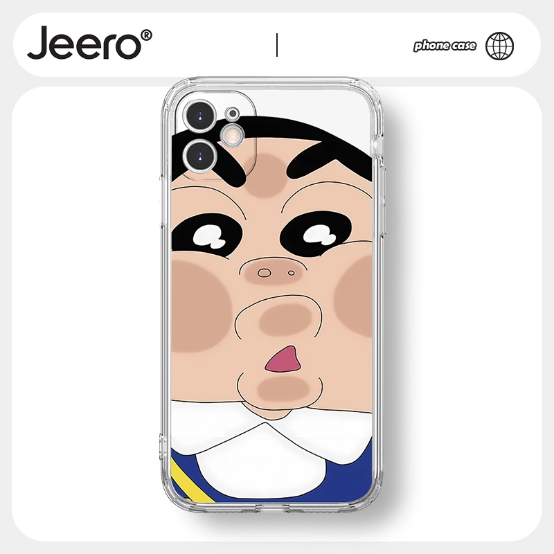 Jeero เคสไอโฟน เคสซิลิโคนนุ่มกันกระแทกใสการ์ตูนอนิเมะตลก เคสโทรศัพท์ Compatible for iPhone 14 13 12 11 Pro Max SE 2020 X XR XS 8 7 Plus พลัส HFF2230