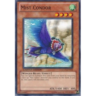 การ์ด Yugioh - TCG - Mist Condor Mist Condor / GLD3-EN032