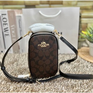 COACH EVA PHONE CROSSBODY IN SIGNATURE ((CC872)