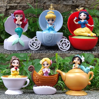 Disney [พร้อมส่ง] ของเล่นเด็ก ตุ๊กตาเจ้าหญิงดิสนีย์ หิมะ นางเงือก ไข่เซอร์ไพรส์ แนวตลก สําหรับตกแต่งบ้าน