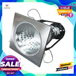 Square โคมดาวน์ไลท์หน้าเหลี่ยม 4 นิ้ว 1xE27 Carre LUZINO รุ่น P4003-SN สีเงินDownlight Square 4 Inch 1xE27 Carre LUZINO