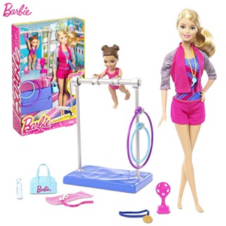 👯🥇🏆ตุ๊กตาBarbie Gymnastic Coach Dolls &amp; Playset ของแท้💯