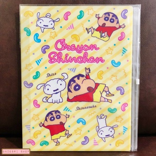 แฟ้ม A4 ลาย Crayon Shinchan 80s Party แยกใส่เอกสารได้ 6 ช่อง + 1 ช่องซิปด้านหลัง