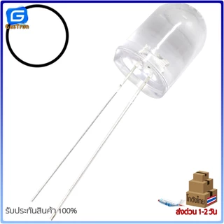 หลอดไฟ LED 10mm LED Diode Light สีแดง เขียว เหลือง น้ำเงิน ขาว ส้ม