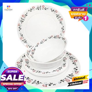 Tableware ชุดจานชามโอปอ Kassa Home รุ่น Hz-2469 (ชุด 6 ชิ้น) สีขาวopal Tableware Set  Home Hz-2469 (Set 6 Pcs.) White