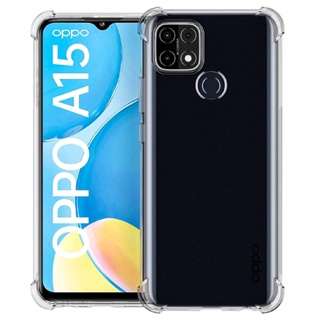 เคสใสนิ่มกันกระแทก Oppo A15  เคส tpu นิ่มสวยๆ  รุ่นกันเลนส์กล้อง