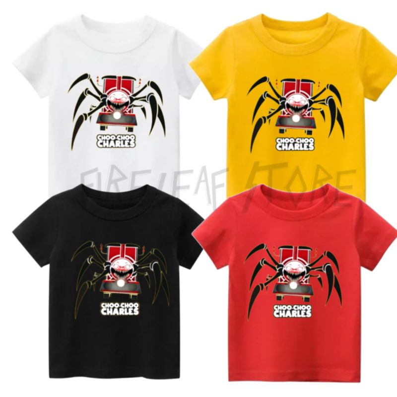 เสื้อผ้าเด็ก& 39;s CHOO CHOO CHARLES เสื้อยืดเด็ก& 39;s