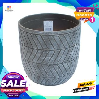 Plant กระถางต้นไม้ รุ่น 90016-2020S1-341-S ขนาด 7.5 นิ้ว สีเทา Plant Pot FONTE No. 90016-2020S1-341-S Size 7.5 Inch Gray