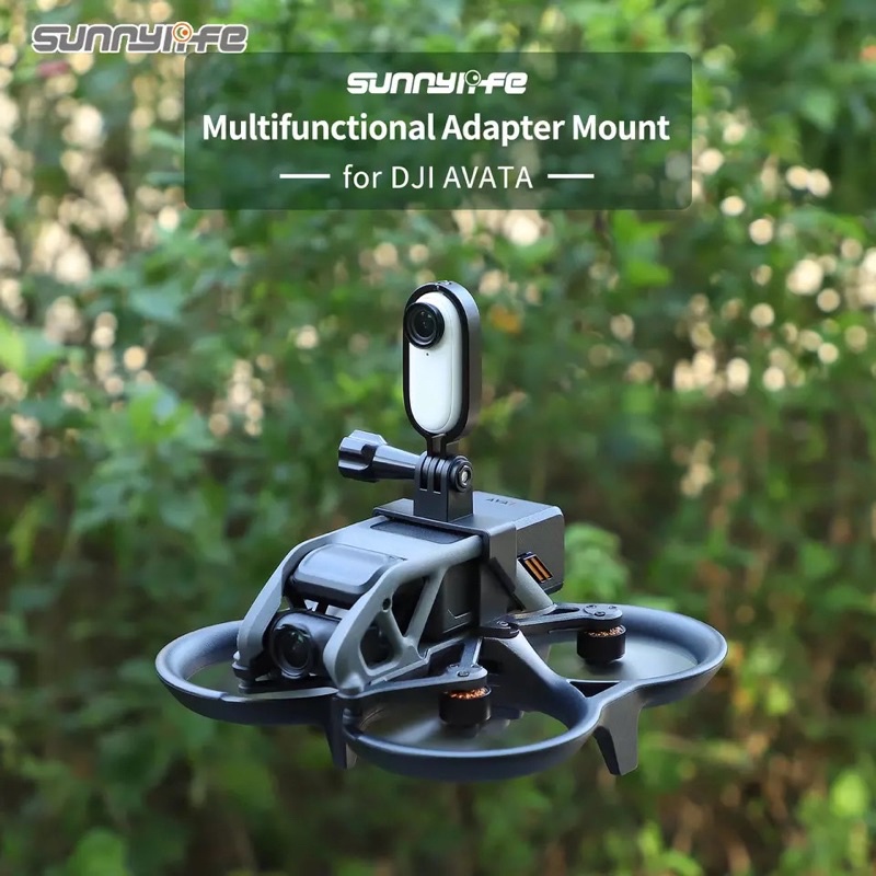 Sunnylife Sports Camera Holder Drone Light Bracket Lamp for DJI Avata for ACTION 2/ Insta360 GO3