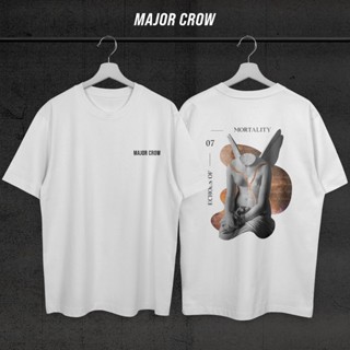 MAJOR CROW | เสื้อยืด "Echoes of Mortality" [White]