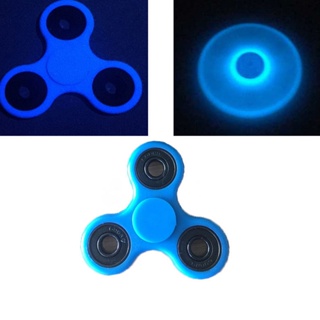 Tri-Spinner Decompression toys In The Dark Blue Hand Finger Spinner 