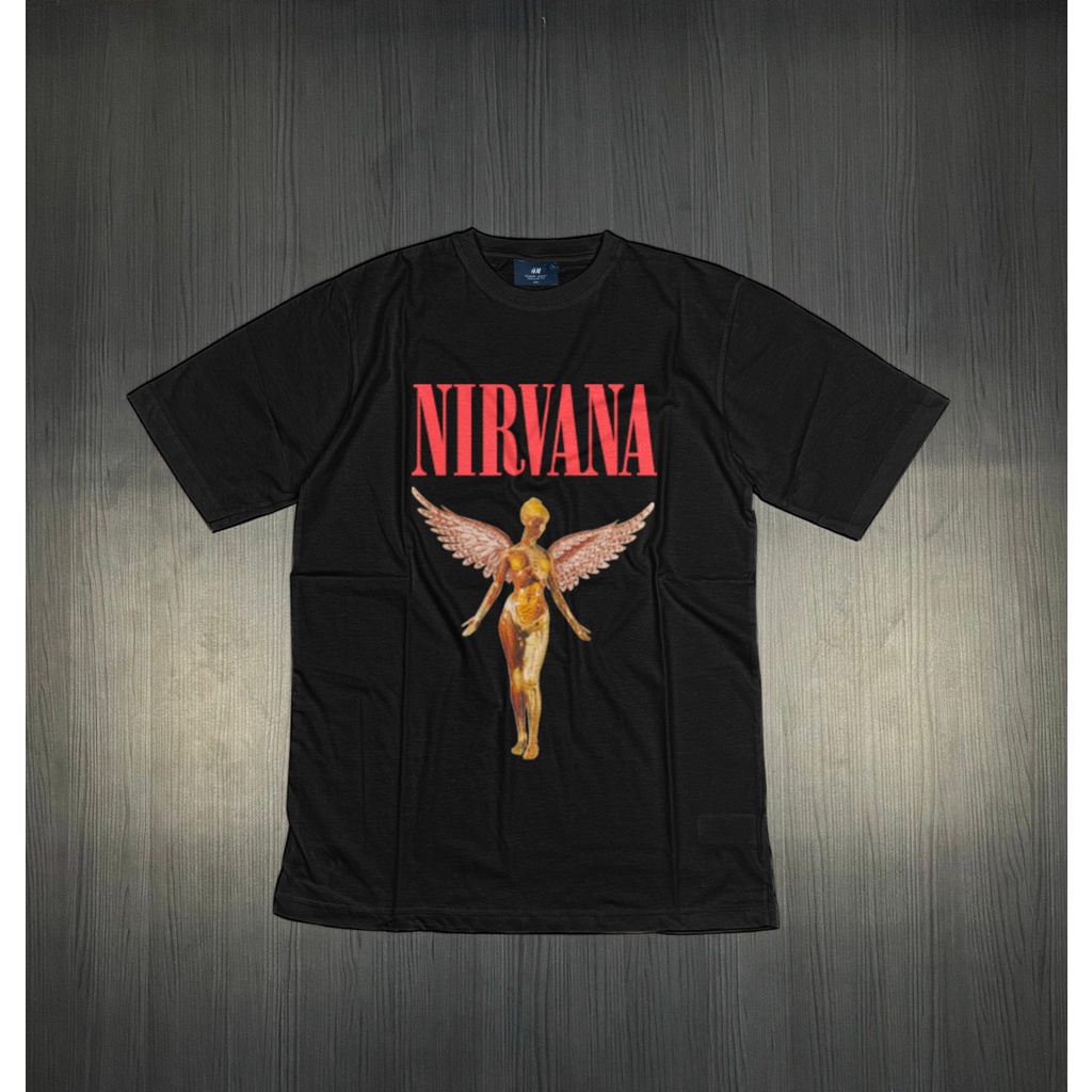 เสื้อยืด unisex H*m nirvana