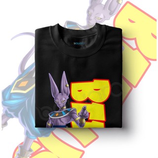 เสื้อยืดพิมพ์ลายแฟชั่น Lovastore เสื้อยืด ผ้าฝ้าย 100% พิมพ์ลายอนิเมะ Dragon Ball Z Beerus สวมใส่สบาย_04