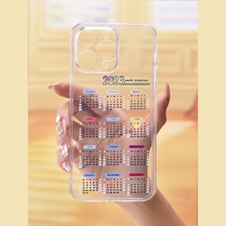 เคสโทรศัพท์ลายปฏิทิน 2023 แบบใส