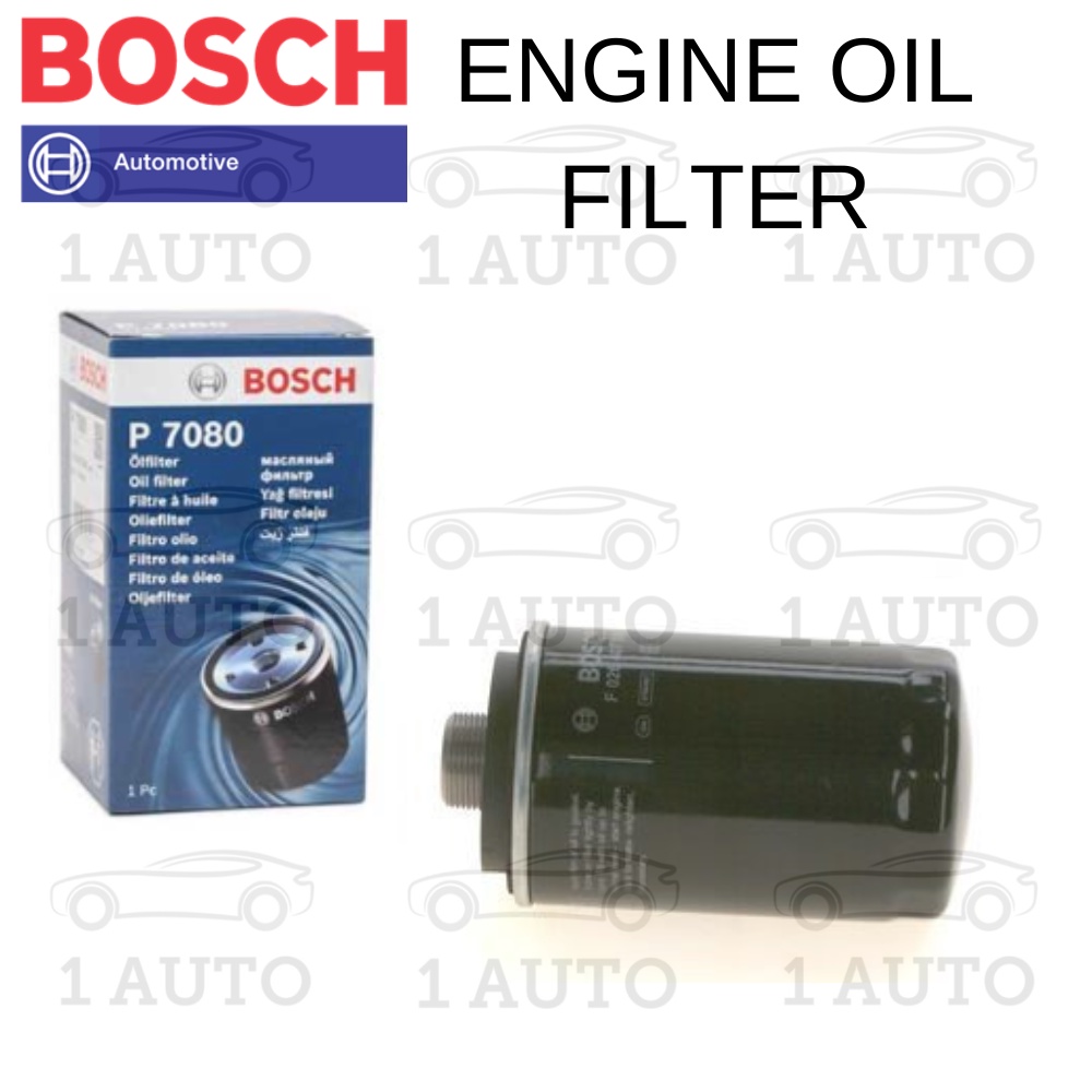BOSCH กรองน้ํามันเครื่อง VW PASSAT B6 B7 1.8 2.0 SCRIROCCO 2.0 GOLF mk6 2.0 GTi TIGUAN 5N1 2.0 SHARA