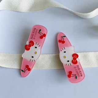 กิ๊ปติดผมคิตตี้ Hello Kitty สีชมพู ขายเป็นคู่