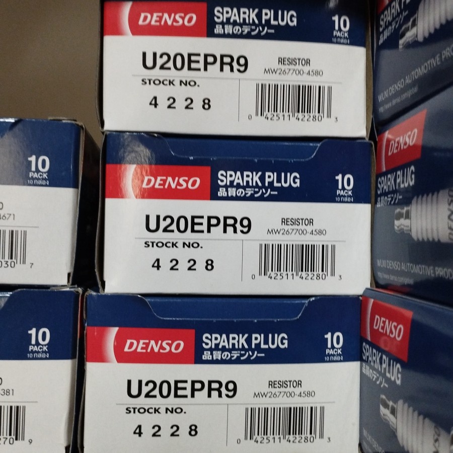 หัวเทียน Denso U22EPR9 / U20EPR9 ดั้งเดิมต่อชิ้นสําหรับคาริสม่า บีท และมอเตอร์ไซค์อื่นๆ