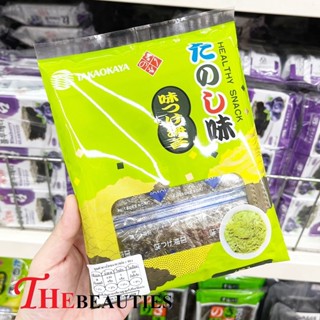 🔥🔥🔥  ️️ Takaokaya Seasonaed Seaweed Wasabi 5.4g. * 6 ซอง Made in Japan    สาหร่ายญี่ปุ่นนอบแห้ง สาหร่ายทะเลอบกรอบ