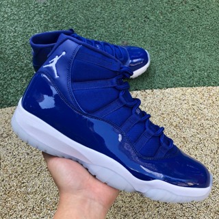 ขายดี Air Jordan 11 Retro High Bluish white AJ11 รองเท้าบาสเก็ตบอล AT7802-115