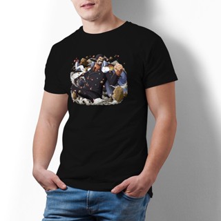 เสื้อขาว Bandai ผู้ชายผู้หญิงเสื้อยืด Monkey D Garp เสื้อยืดที่จําเป็น One Piece ผ้าฝ้ายพิมพ์ Tshirt คอกลม Oversize_29