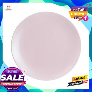 Plate จานสโตนแวร์ 10 นิ้ว Kassa Home สีชมพูstoneware Plate 10 Inches  Home Pink