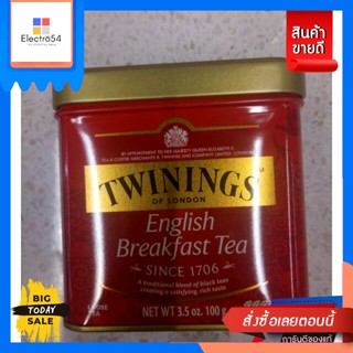 เครื่องดื่ม Twinings English Breakfast Tea ใบชา ทไวนิงส์ 100g Twinings English Breakfast Tea, Twinings tea lea