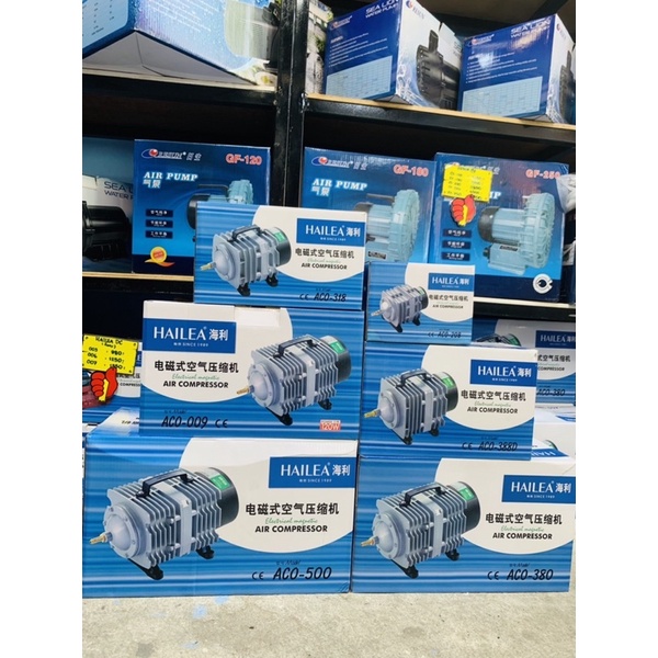 ปั๊มออกซิเจน ปั๊มลม ปั๊มลมบ่อปลา ปั๊มลมบ่อกุ้ง HAILEA ACO-208 ACO-318 ACO-388D ACO-009 ACO-380 ACO-5