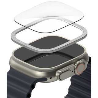 Ringke Bezel Styling Combo สำหรับ Apple Watch Ultra Case Cover สแตนเลสกาวกรอบกระจกอุปกรณ์เสริมตัวป้องกันหน้าจอ