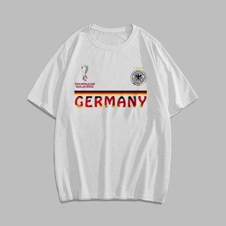 เสื้อยืด พิมพ์ลาย Argentina Spain Portugal France England Netherland บราซิล เยอรมนี 2022