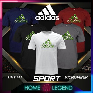 ‎️‍ ️‍ ADIDAS 18 Microfiber Shirt Tshirt Tee Sportswear Round Neck Quick Dry Baju Unisex Men Women_11