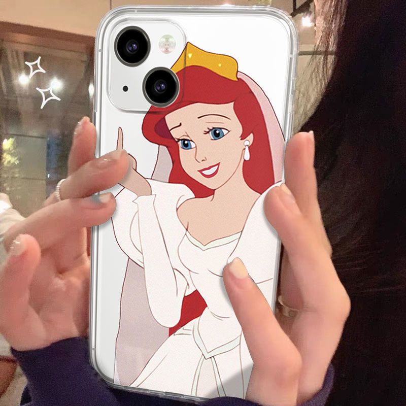 Disney เคสโทรศัพท์มือถือ ลายการ์ตูนเจ้าหญิงดิสนีย์ สําหรับ IPhone 6 6S 11 7 8 Se 2020 X XR XS Plus 12 13 14 PRO mini MAX