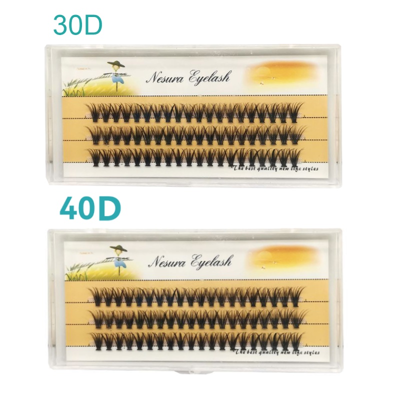 ขนตาปลอม ขนมิงค์ธรรมชาติ 3d 40d 30d สําหรับแต่งหน้า