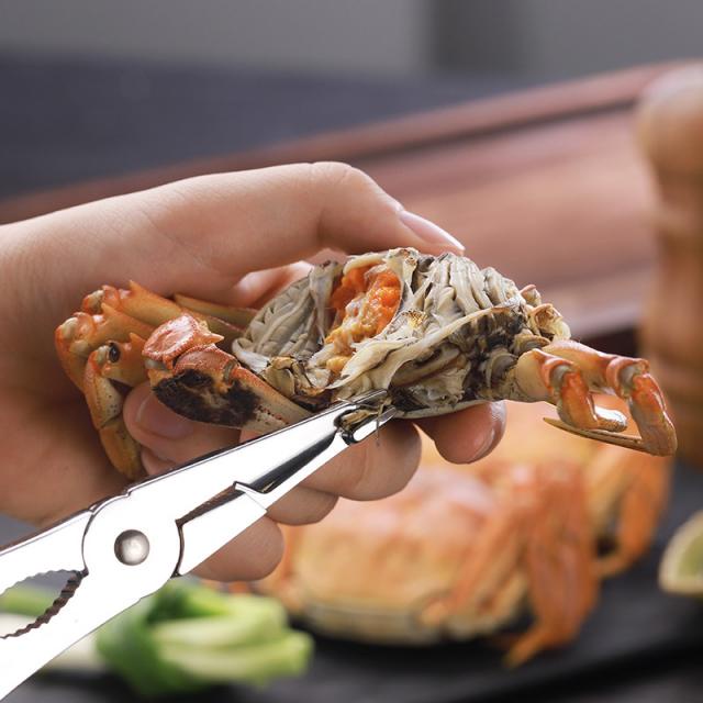 Crab Scissors Set ชุดกรรไกรหนีบบีบแกะปู